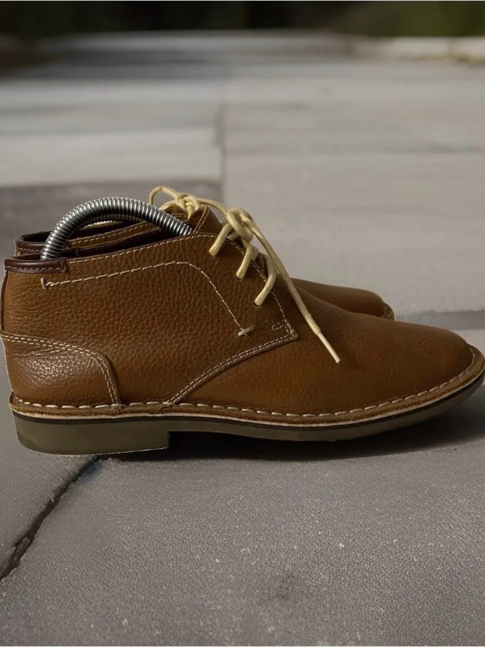 Kenneth Cole Reaction Chukka Leather Boot Desert Sun Men's Size 7.5